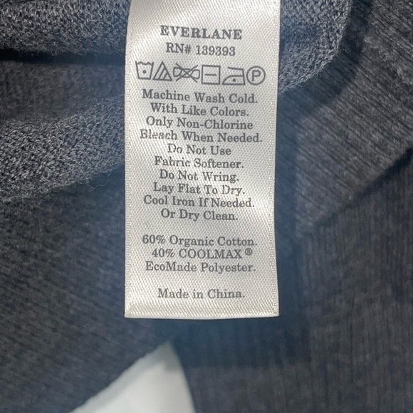 Men’s Everlane organic cotton Coolmax blend pullover sweater. Size medium GUC - Picture 8 of 9